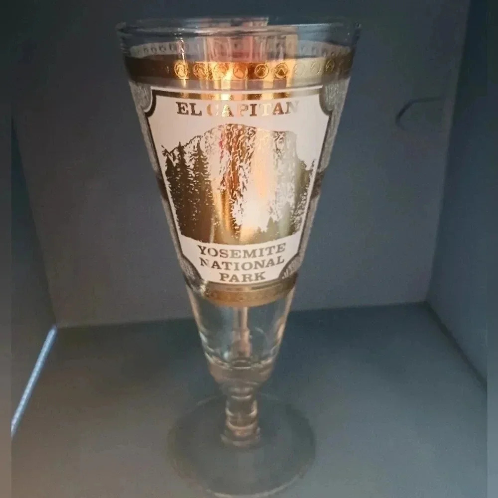Yosemity National park pilsner beer glass el capitan